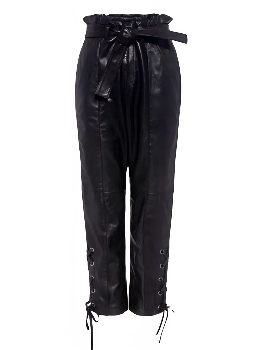Marissa Webb Kitana Black Butter Soft Genuine Leather Pant - Size 4